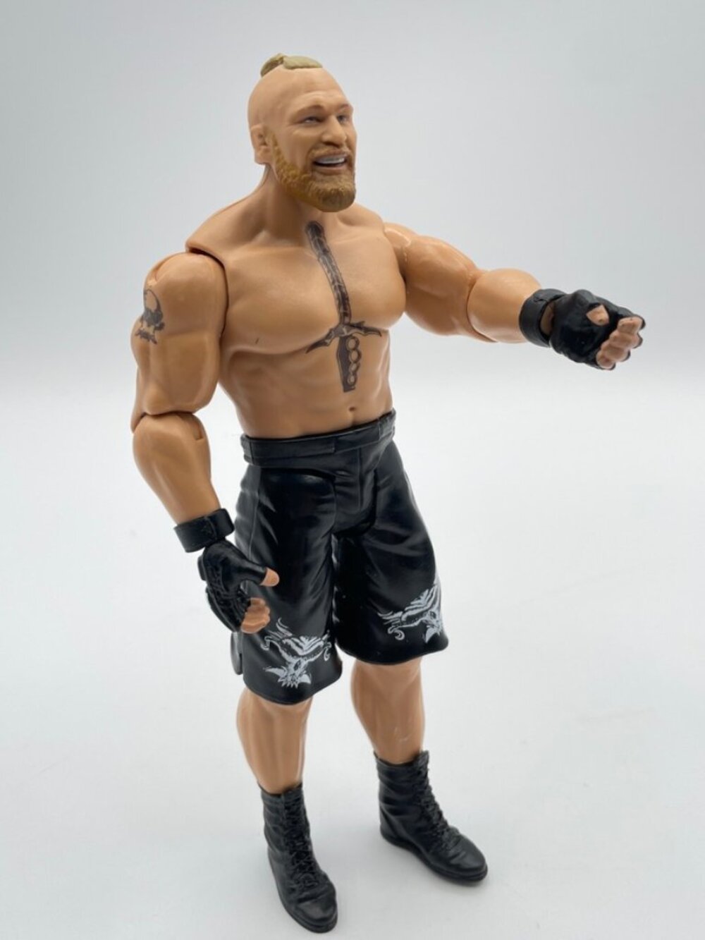 WWE Mattel Brock Lesnar Basic Wrestling Figure Champions Beast MMA UFC HTF